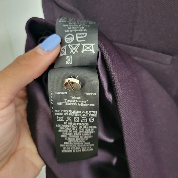 LIKE NEW TED BAKER EMBELLISHED ROMPER, SZ 0 - Picture 6 of 6